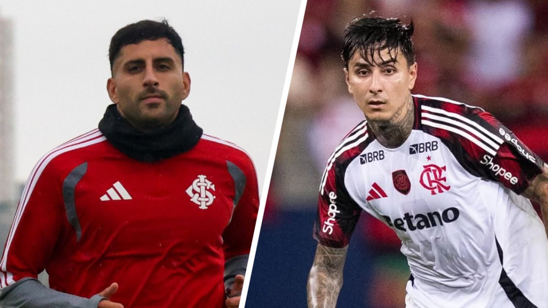 Maripán y Pulgar tuvieron un duelo de chilenos en el empate de Inter de Porto Alegre y Flamengo