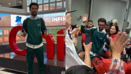 ¡Cómo un rockstar! Vozinha arribó a Chile para sellar su vínculo con Colo Colo