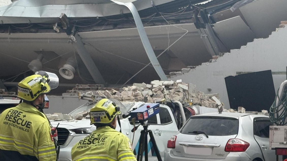 El colapso de un edificio deja dos heridos graves en el centro de Sidney