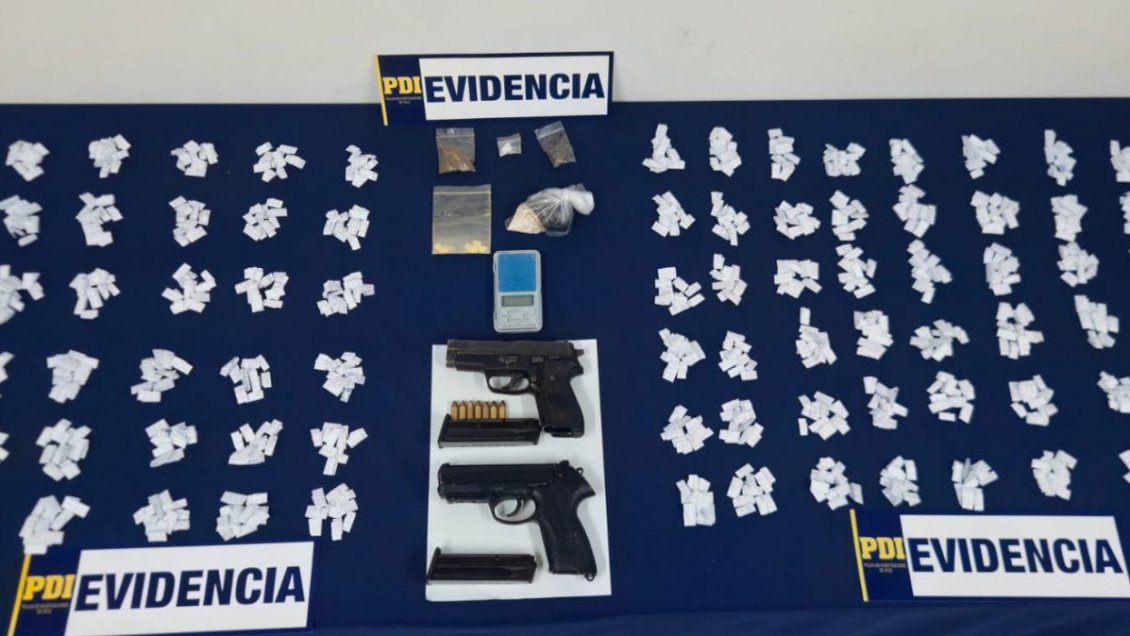 Cayó banda que operaba secuestros, armas y drogas en Osorno