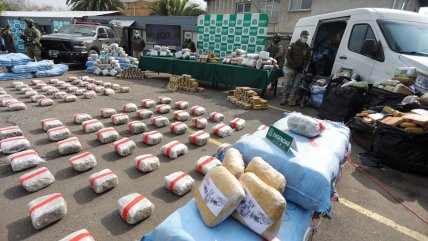 Operativo permitió decomiso de 2,1 toneladas de marihuana tras persecución de 1.400 kilómetros