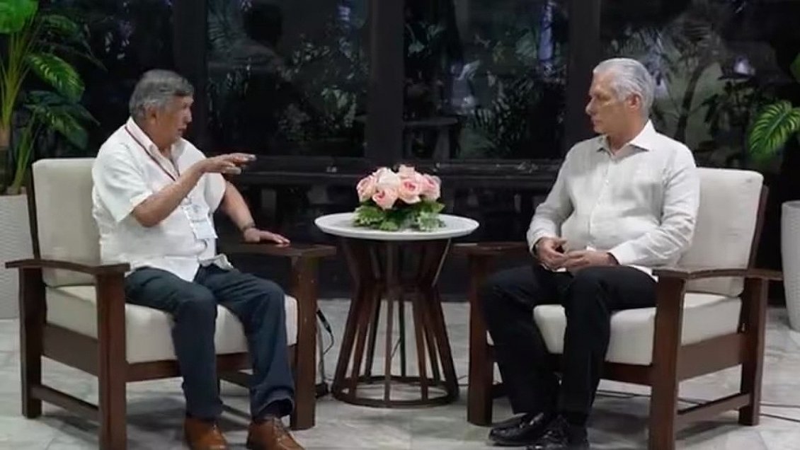 Carmona viajó a Cuba por segunda vez este año y se reunió con Díaz-Canel