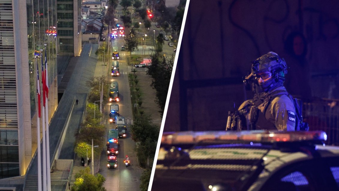   El megaoperativo para el traslado de reos desde Santiago hacia la cárcel de Talca 