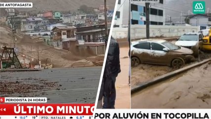 Activación de quebradas genera aluvión en Tocopilla