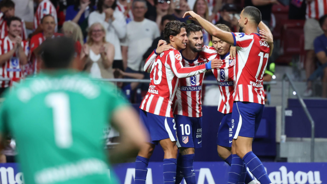 Atlético de Madrid venció a Málaga e inició con el pie derecho su camino en La Liga