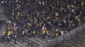 [VIDEO] Batalla campal entre hinchas de Rosario Central y policía brasileña