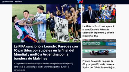   La reacción de la prensa argentina tras las 