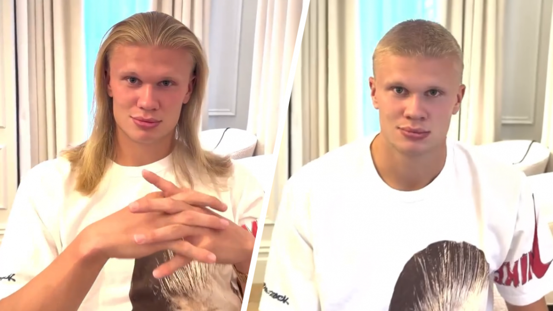 Adiós a la melena vikinga: Haaland sorprendió con radical cambio de look
