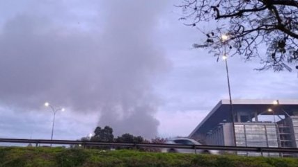 Bomberos controló incendio en Santiago 1