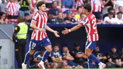  Julián Alvarez volvió a entrenar en Atlético de Madrid  