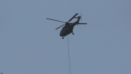   Helicóptero protagonizó accidente durante aterrizaje en San José de Maipo 