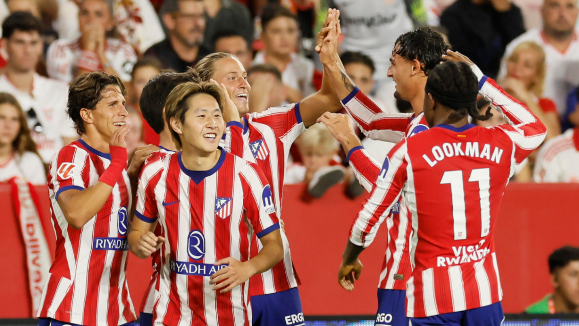 Atlético de Madrid frenó la racha triunfal de Sevilla de Gabriel Suazo en La Liga