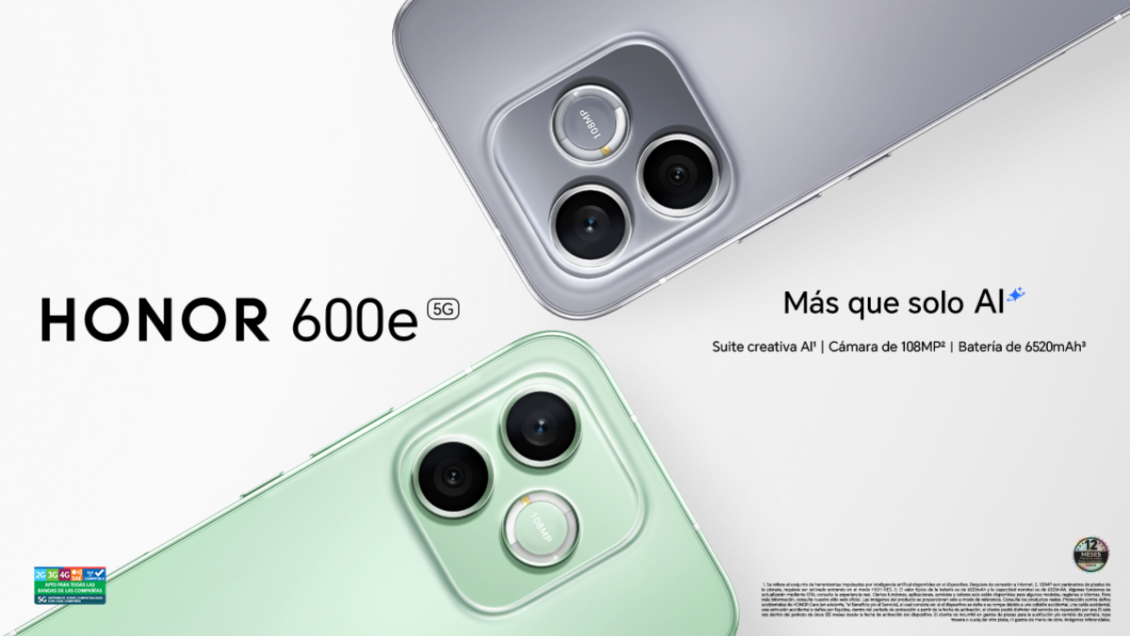 HONOR 600e llega a Chile para unir el diseño ultradelgado con el poder de la edición inteligente