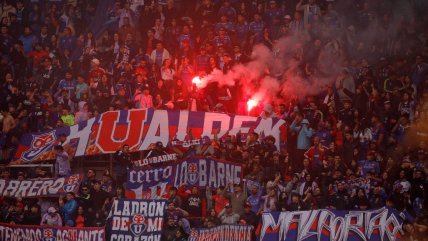   La U quedó citada al Tribunal por uso de pirotecnia en duelo ante Universidad de Concepción 