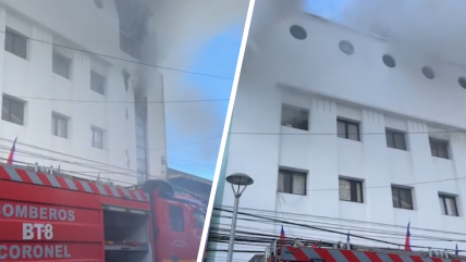  Incendio destruyó el 85% de la histórica Casa de la Cultura de Coronel  