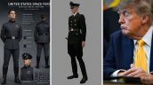 Trump desvela uniforme de Fuerza Espacial y las redes lo comparan con traje nazi