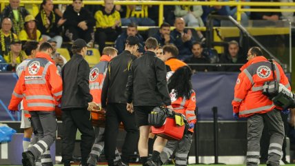   Jugador de B. Dortmund terminó en un hospital por problemas circulatorios en duelo de Champions 