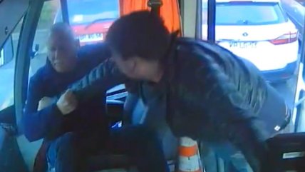   Pasajero propinó brutal golpiza a chofer de micro en Temuco 