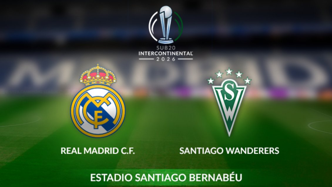 TNT Sports transmitirá el Santiago Wanderers vs. Real Madrid por la Intercontinental Sub 20