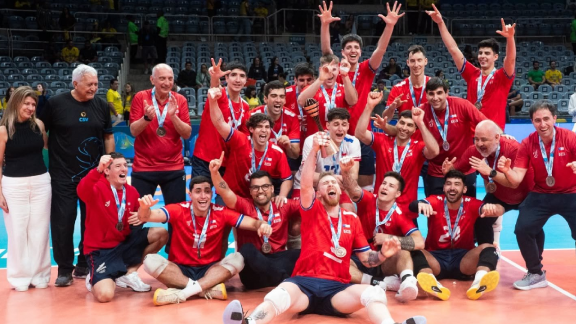 Chile volvió a clasificar al Mundial de vóleibol masculino tras ganar bronce sudamericano