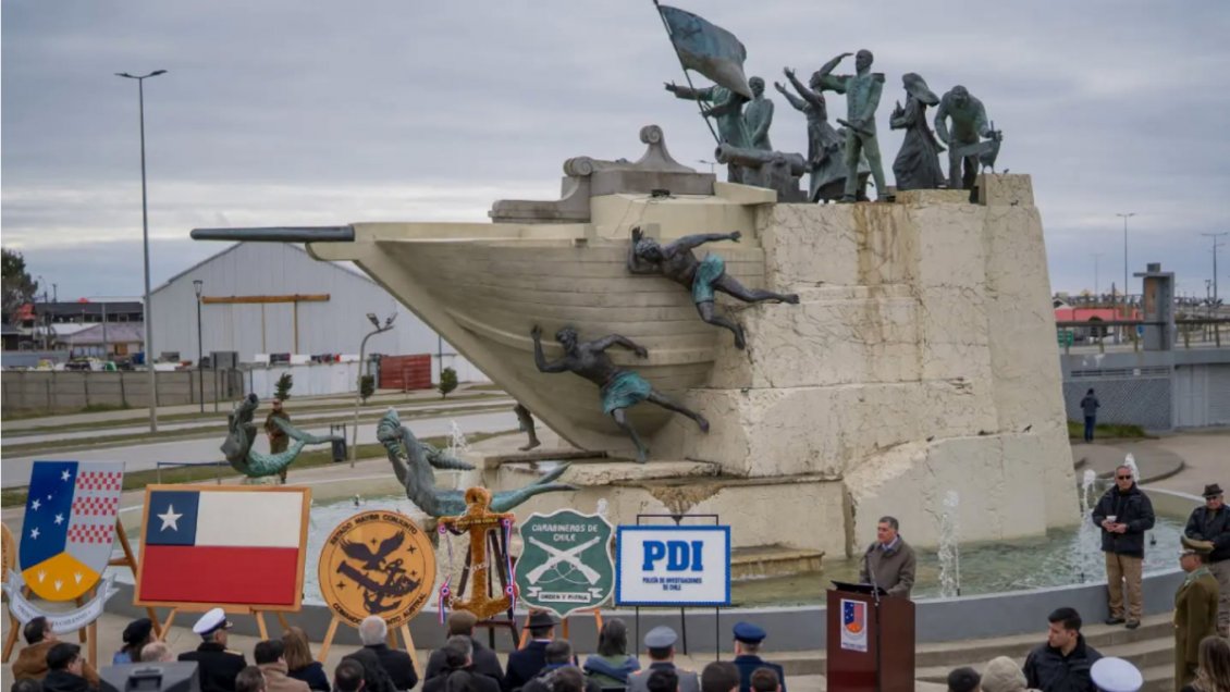 Toma de posesión del Estrecho conmemoró 183 años con anuncio de feriado regional para Magallanes