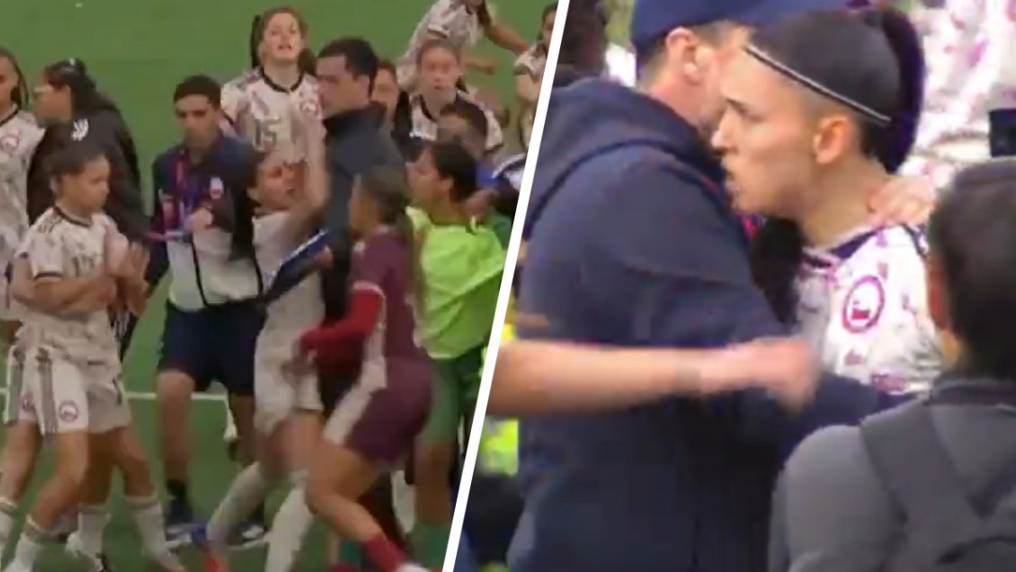 [VIDEO] Lamentable: La pelea entre chilenas y venezolanas tras la final en los Sudamericanos