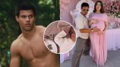 Otra Taylor: Taylor Lautner y su esposa Taylor reciben a su primera hija