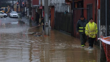 Fuertes lluvias provocan desbordes, anegamientos y solicitudes de evacuación en zona sur