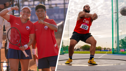   El tenis y el lanzamiento del martillo sumaron dos nuevos oros para Chile en los Sudamericanos 