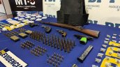 Narcos de San Bernardo tenían un fusil y munición de guerra