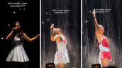 Fans quedaron en shock: vestido de Olivia Rodrigo se disolvió bajo la lluvia en pleno concierto