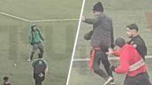[VIDEO] Hinchas de Puerto Montt y Colo Colo se pelearon dentro de la cancha del Chinquihue
