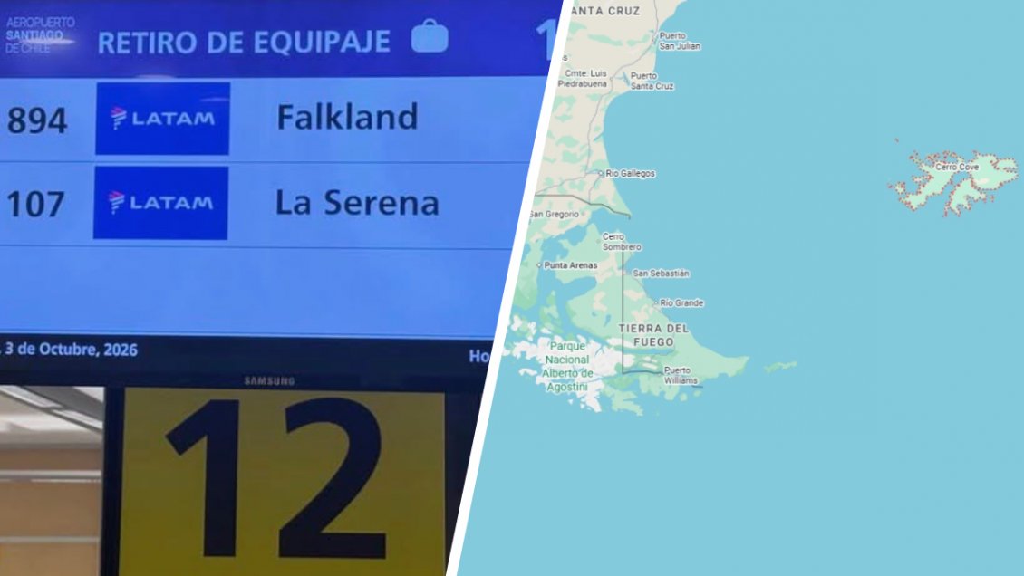 Falkland y no Malvinas: foto del aeropuerto divide comentarios en redes