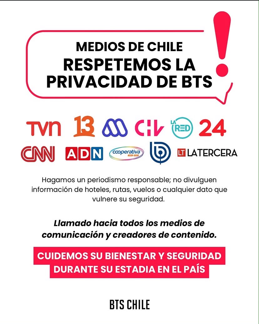 ARMY BTS medios de comunicación