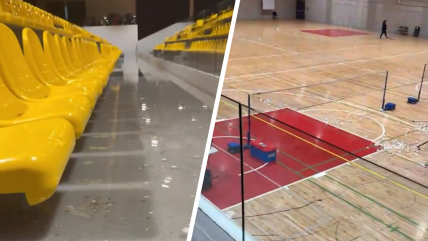   Centro Paralímpico del Estadio Nacional sufrió filtraciones por la tormenta en Santiago 