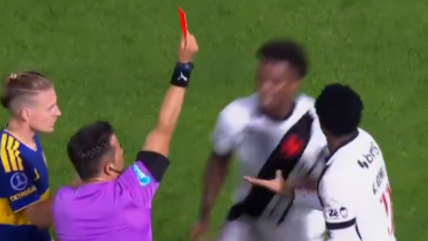   [VIDEO] Otra vez en el foco: Piero Maza desató un minuto de furia en Vasco por insólita expulsión ante Boca 