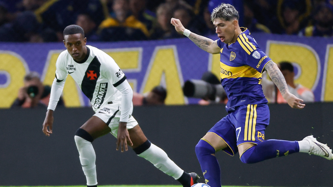 Boca de Palacios y Alarcón tropezó ante Vasco en la ida de semis de Sudamericana