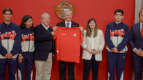 El Team Chile fue recibido por Kast en La Moneda tras los Juegos Sudamericanos de Santa Fe