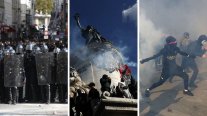 Protestas sindicales y estudiantiles en toda Francia dejan decenas de detenidos