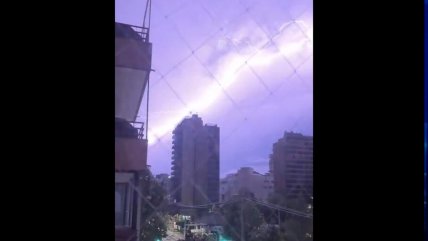 Tormenta eléctrica y precipitaciones marcaron la madrugada en la capital