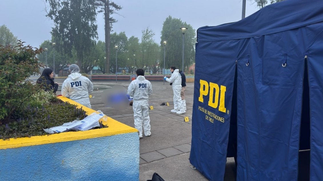 Hombre fue asesinado durante una riña en Plaza de Armas de Nueva Imperial