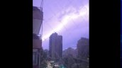 Tormenta eléctrica y precipitaciones marcaron la madrugada en la capital