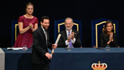 Lionel Messi recibió el Premio Princesa de Asturias en España