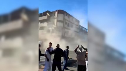   Colombia: edificio dañado por terremoto colapsó tras las lluvias 