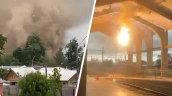 Hubo tornado en Requínoa y un rayo cayó en estación de trenes de Talca