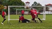 [VIDEO] Partido de fútbol para amputados terminó a los muletazos