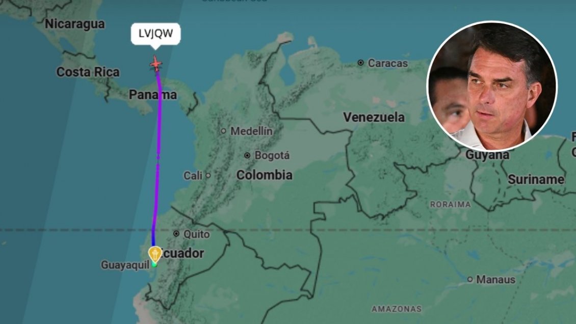 Con escala en Argentina y Ecuador: Flávio Bolsonaro se dirige a Estados Unidos